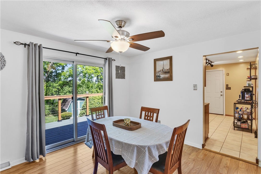 Open to the Kitchen. Beautiful Views Through Sliding Glass Door.
