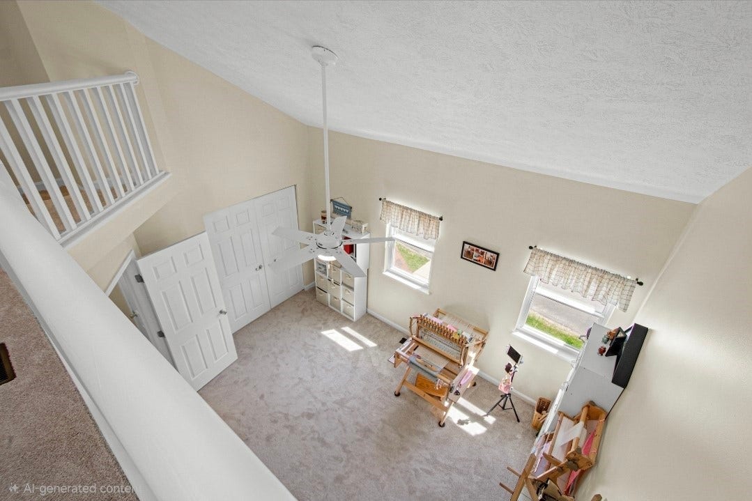 View from the loft of bedroom 2