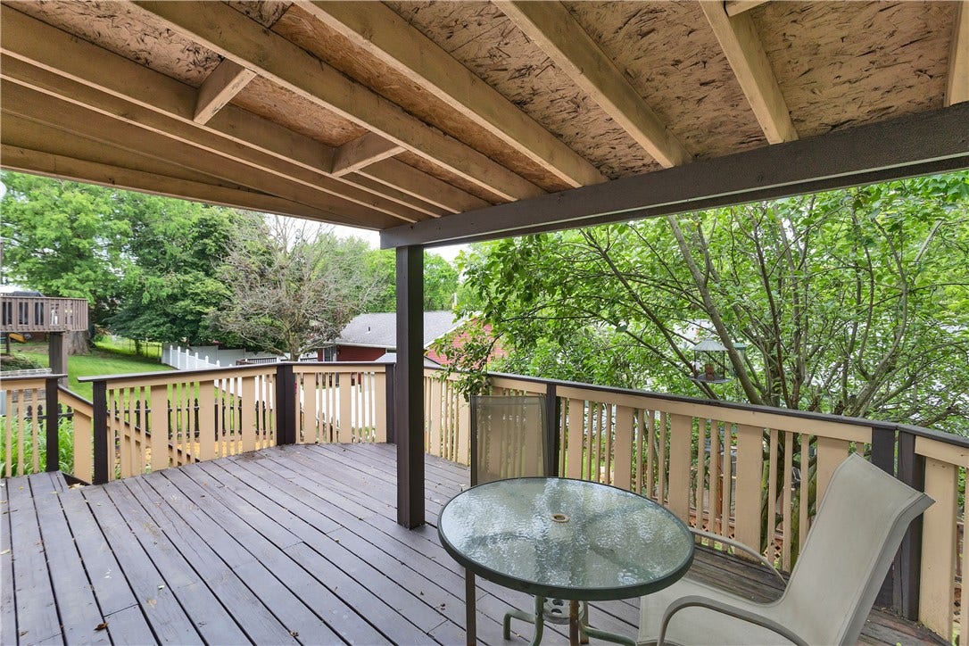 relax on the covered deck.