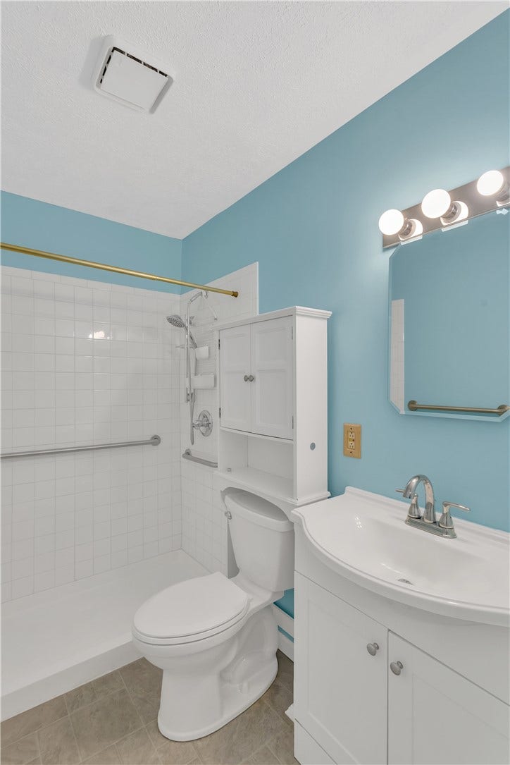 Full bath in lower level