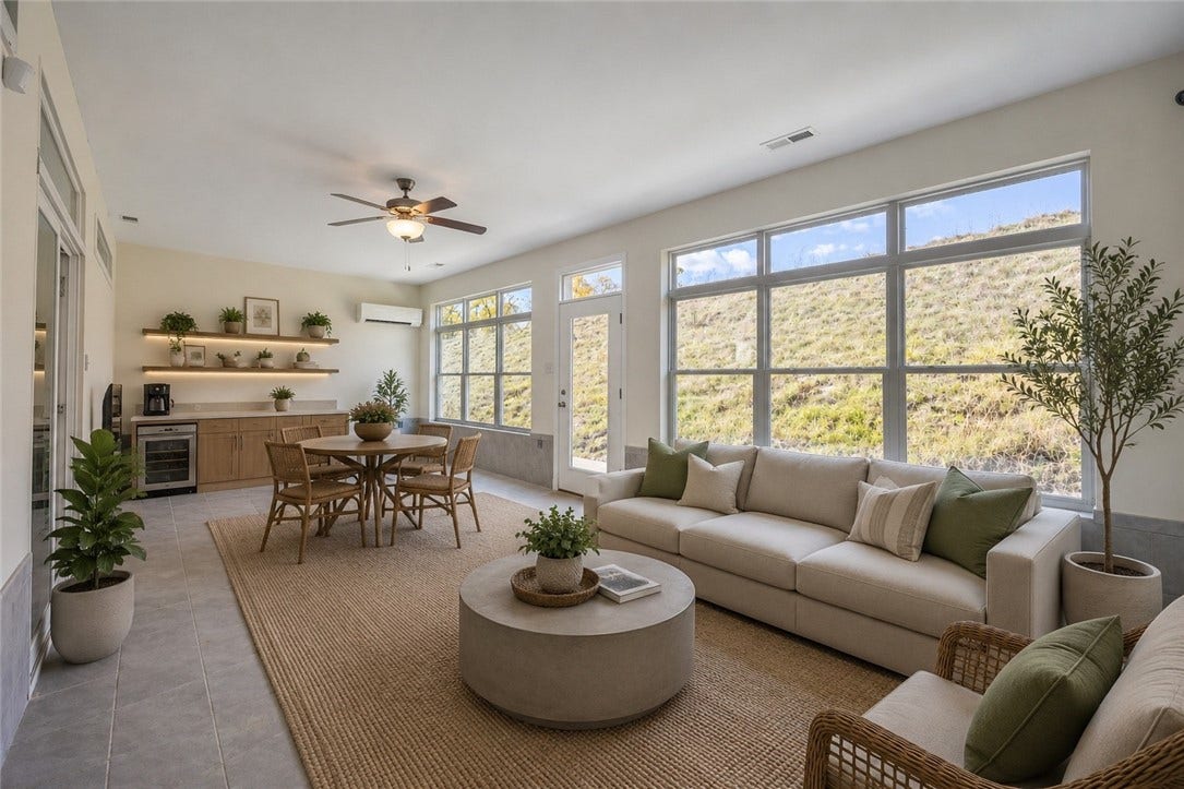 Four Seasons Room Staged