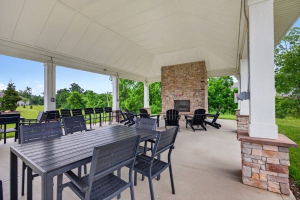 Outside clubhouse, grill area