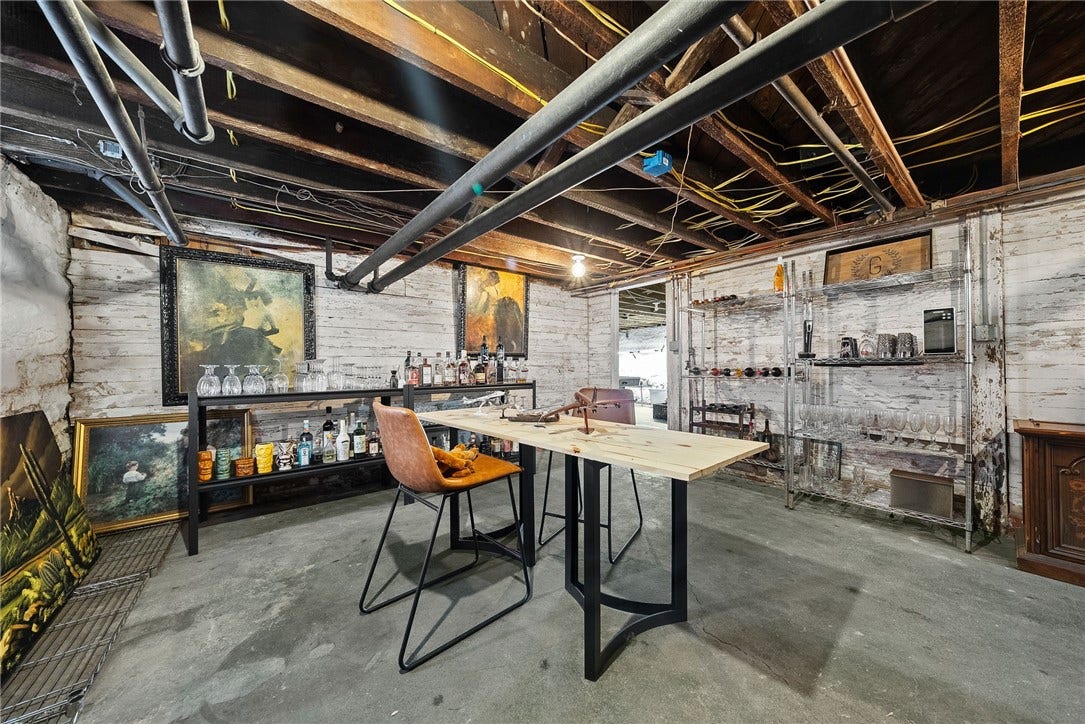 Speakeasy Style Basement with New Boiler
