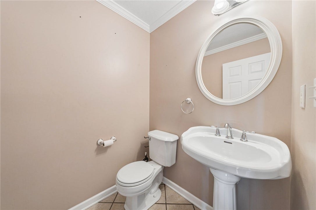 Main level half bath