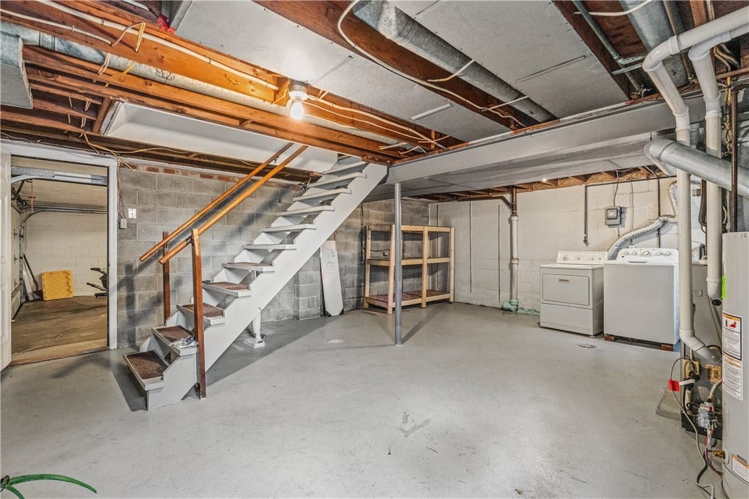Basement laundry room and furnance