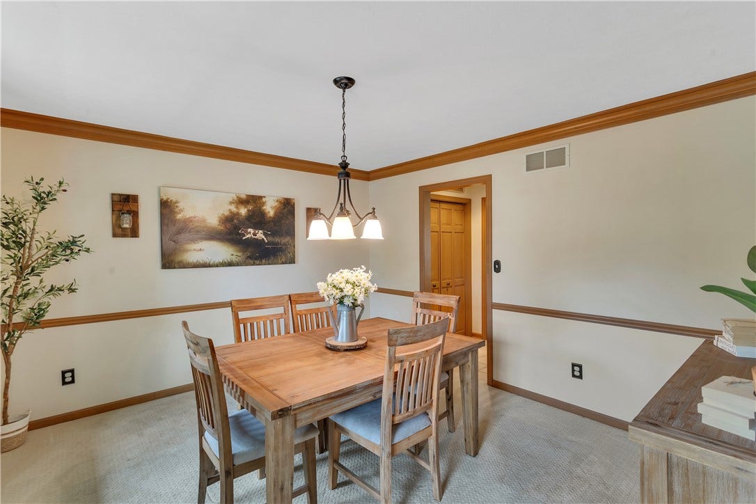 Open to the Kitchen with Adjacent Pantry.