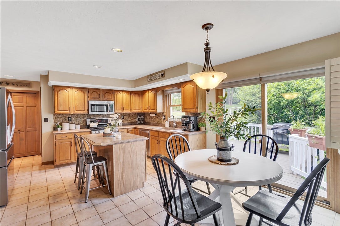 3 Sarah Ct., Irwin, PA 15642 Eat at Breakfast Island, Also Provides Great Storage and Surface for Food Prep.