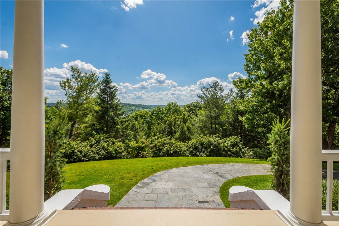 What a view!  Imagine sitting on your front porch and enjoying this vista!