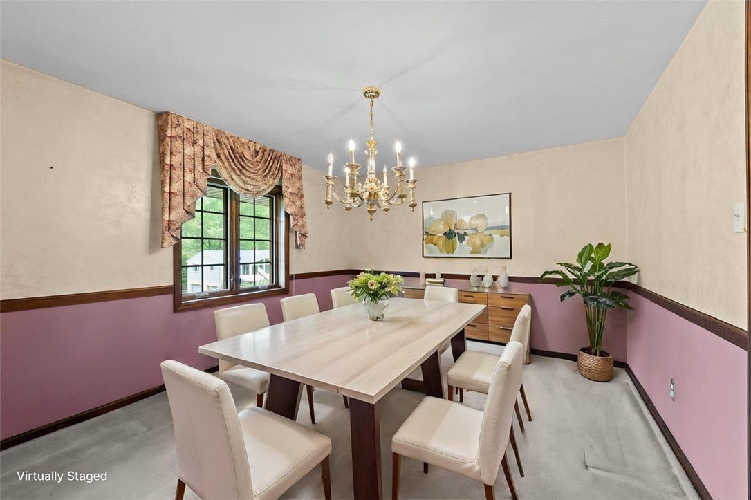 Virtual Staged Dining Room