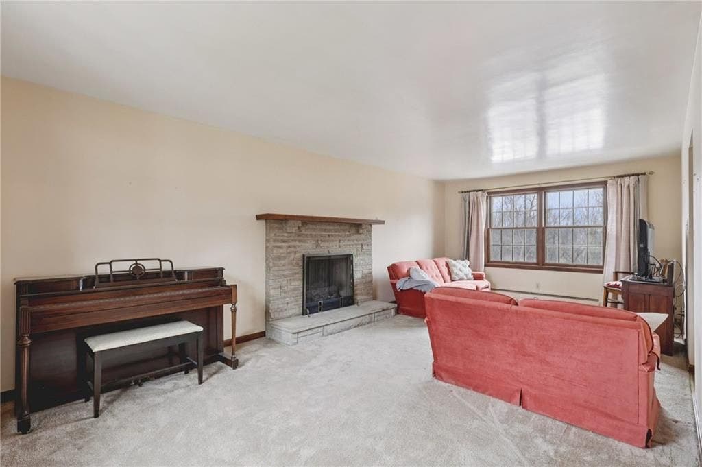 Spacious with Fireplace and Large Windows