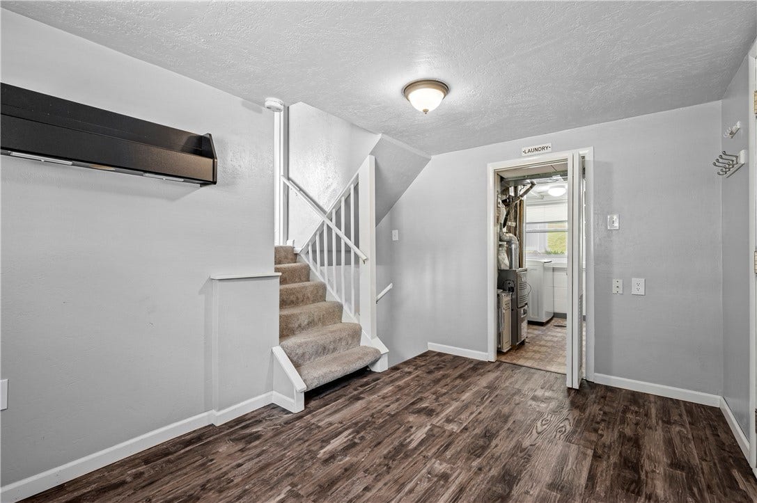 Downstairs family room.
