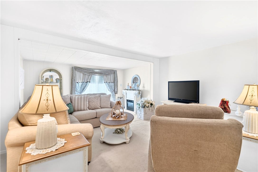 The living room is so much bigger than you expect from the outside!