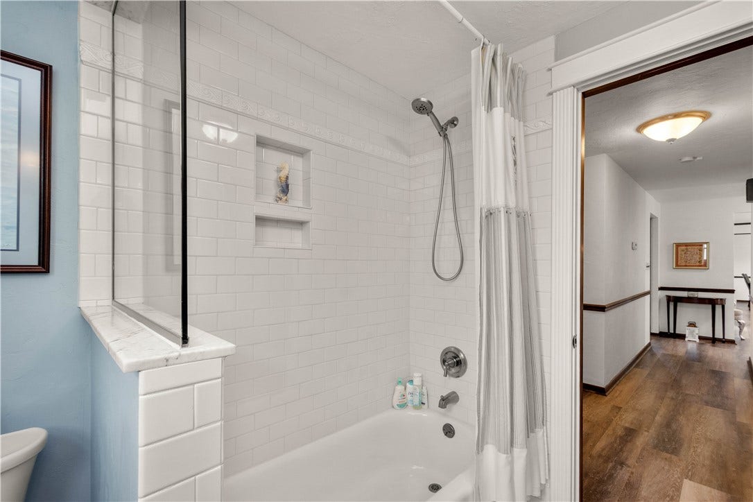 Hallway bathroom.