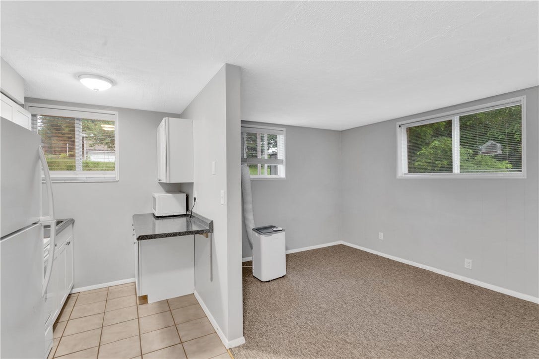 Kitchen and living area