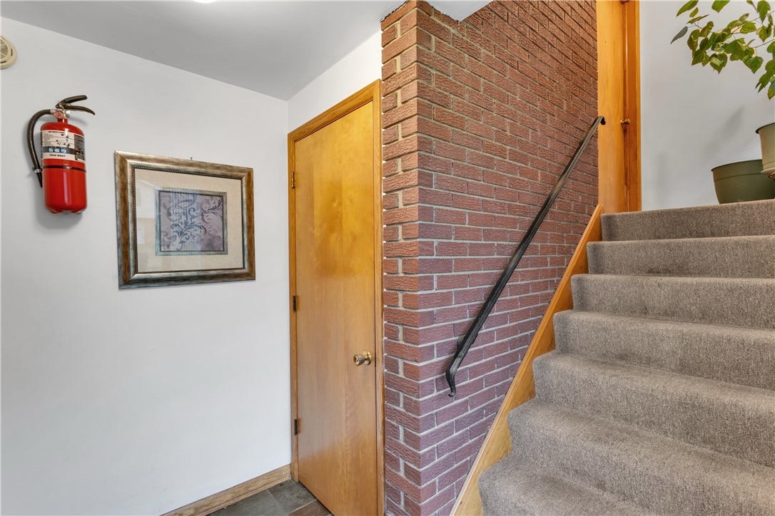 Door to lower level