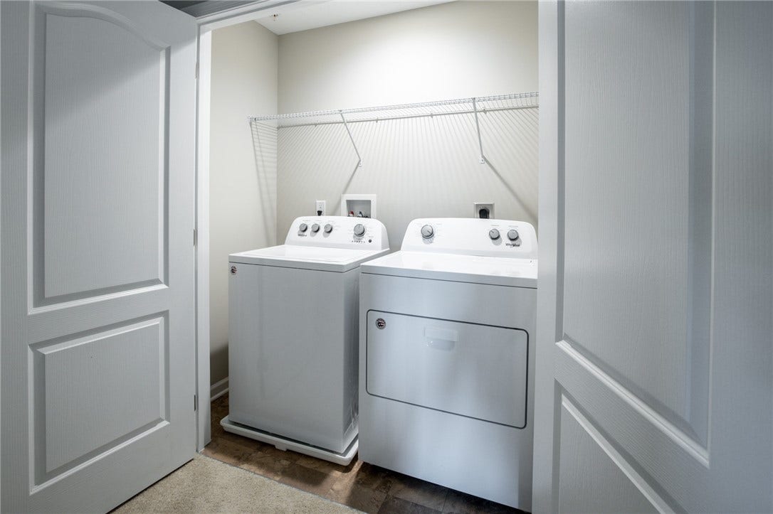 Upper level laundry room where you need it most!