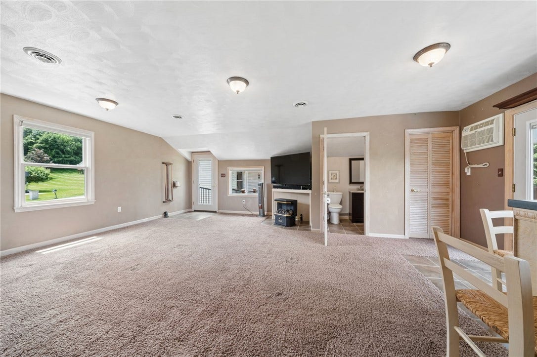 Entertainment Space above garage