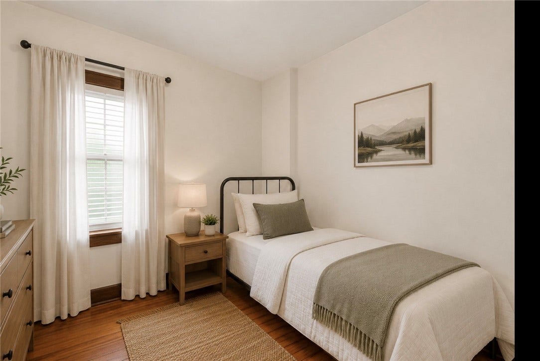 Virtually staged as a second bedroom