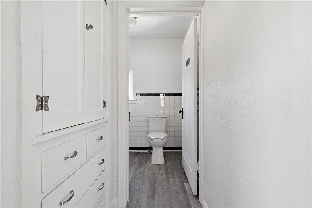 apt hall to bathroom