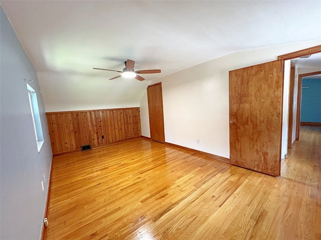 Up stairs bedroom 1 with walk-in closet