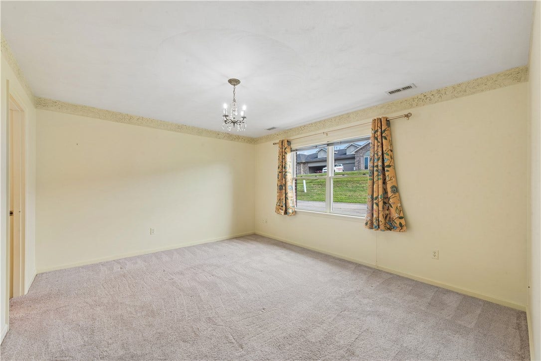 Master with bath and walk in closet