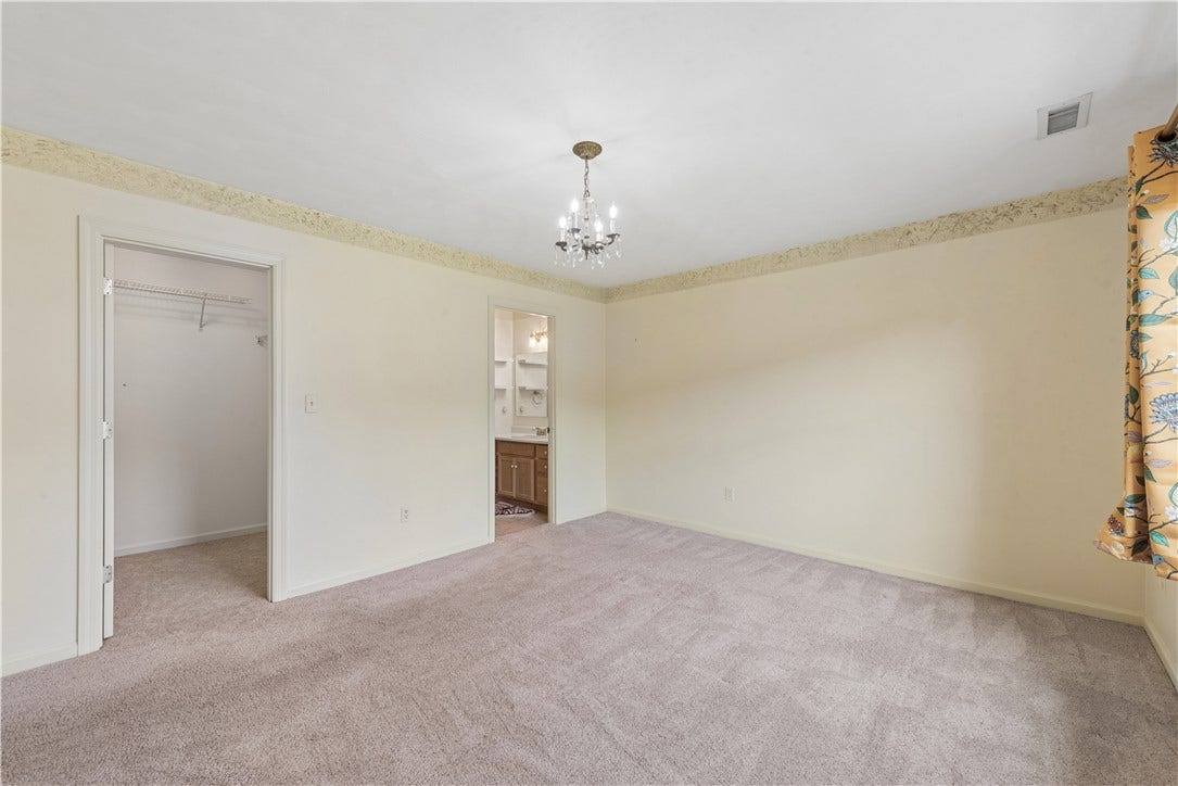 Master with bath and walk in closet