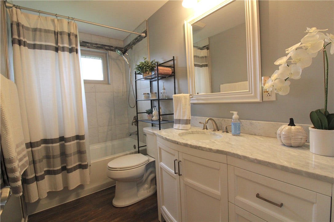 Beautifully updated full bath (NOT Virtually staged)