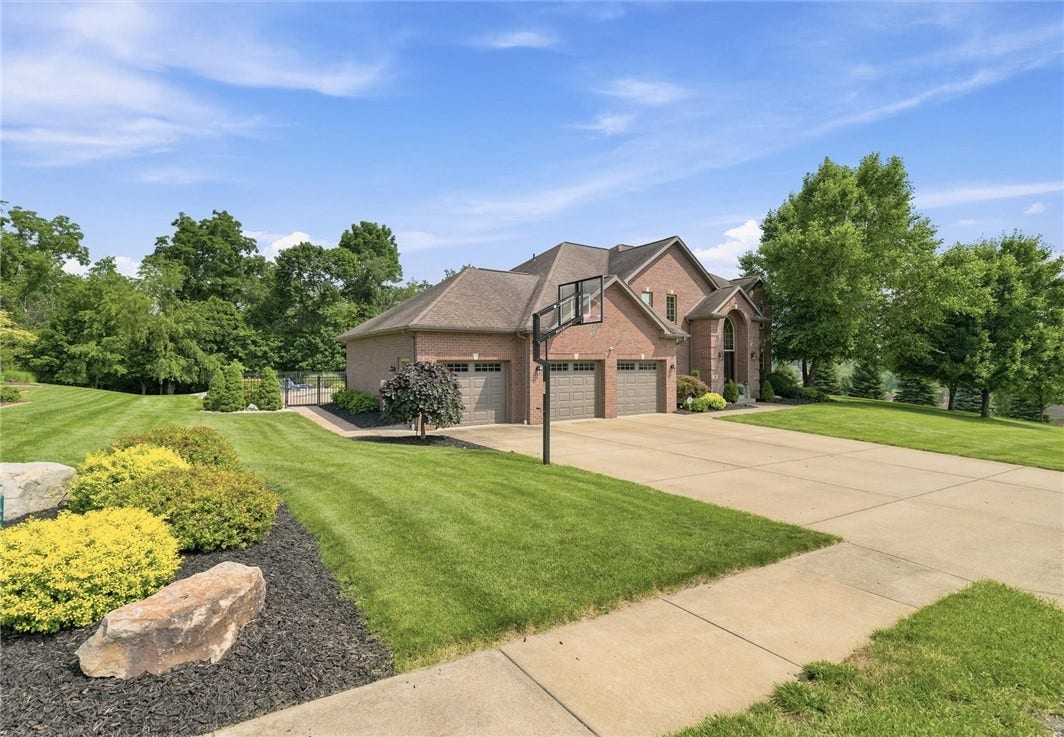 Sidewalk Lined Street and Gorgeous Landscaping.