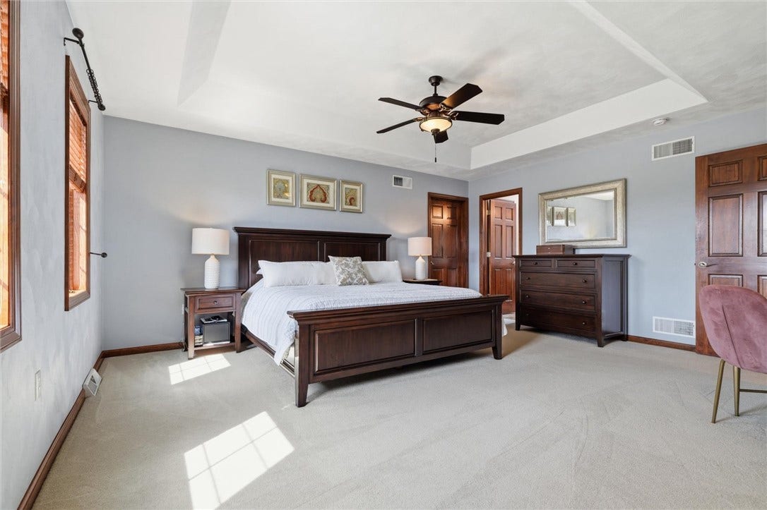 Another View of the Primary Bedroom with Private en Suite Bath.