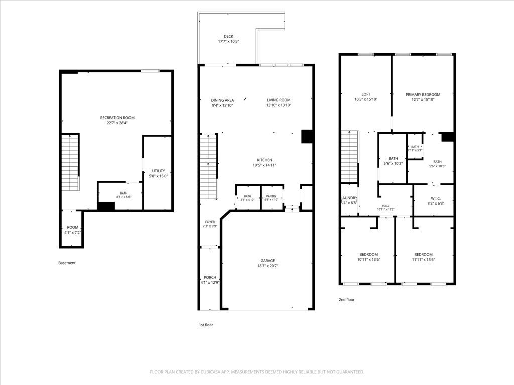 Floor plan with dimensions.