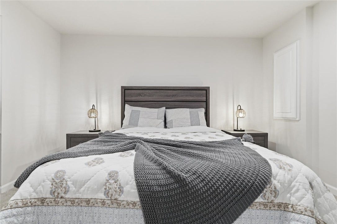 Currently used as a guest room, the lower level adds valuable extra living space and easily accommodates a bed and full furnishings.
