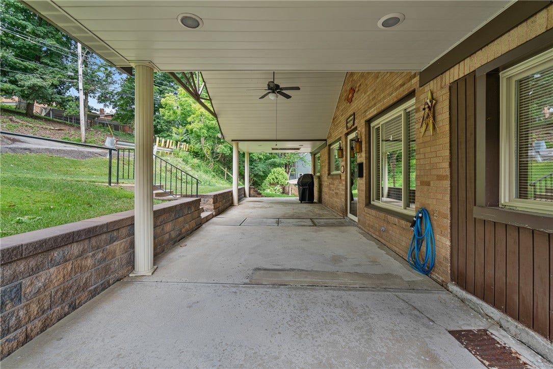 Enjoy the expansive and peaceful covered porch for your morning cup or evening wind down