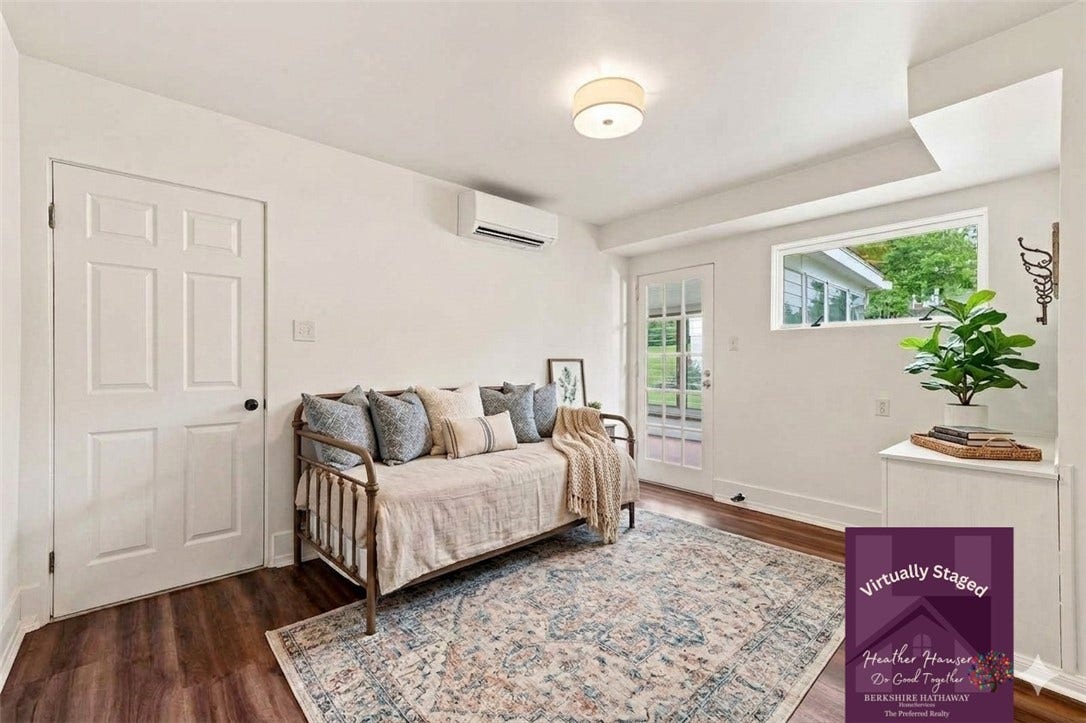 **Bedroom 2 staged to show use as a 2nd bedroom**
