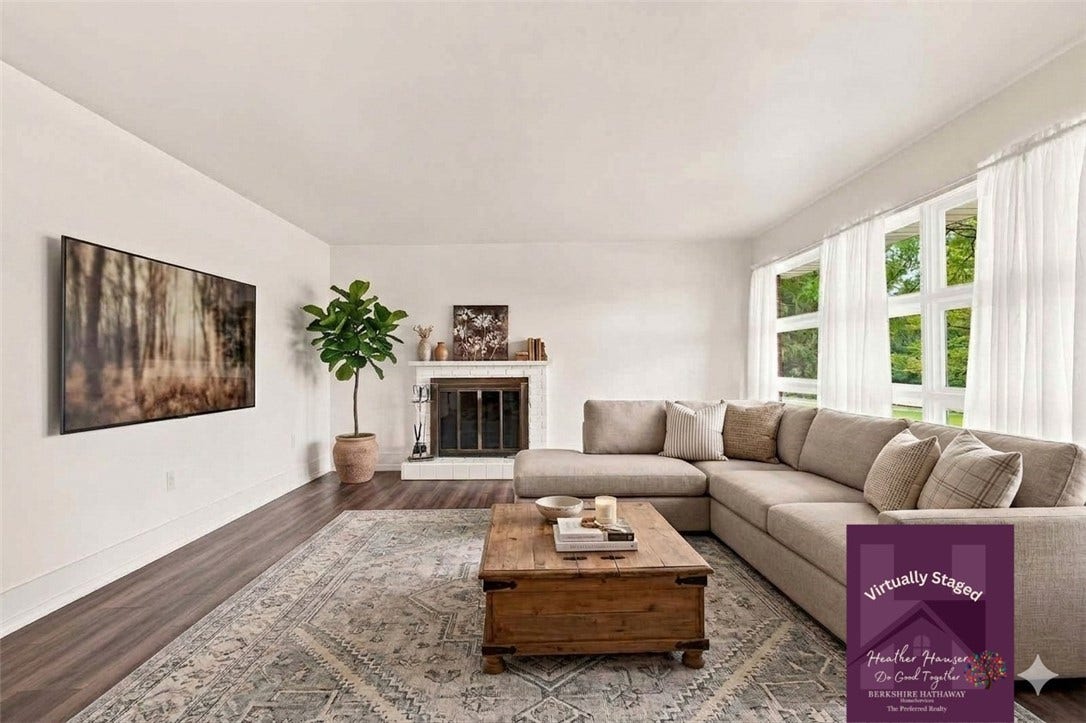 **Staged to show possible layout**