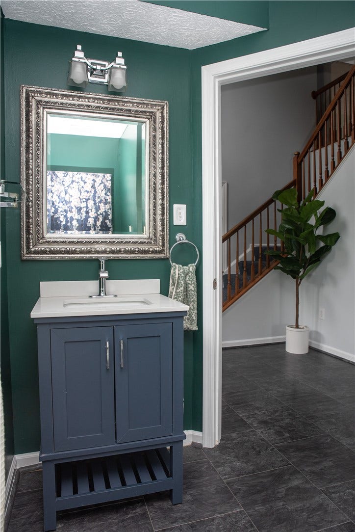 first floor half bath