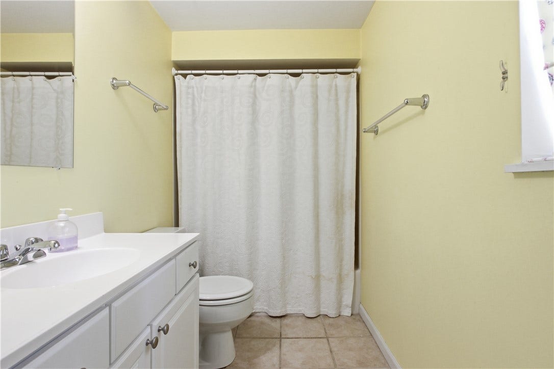 2072 Outlook Drive, Pittsburgh, PA 15241 A full bathroom adds convenience to the lower-level living and entertaining spaces.