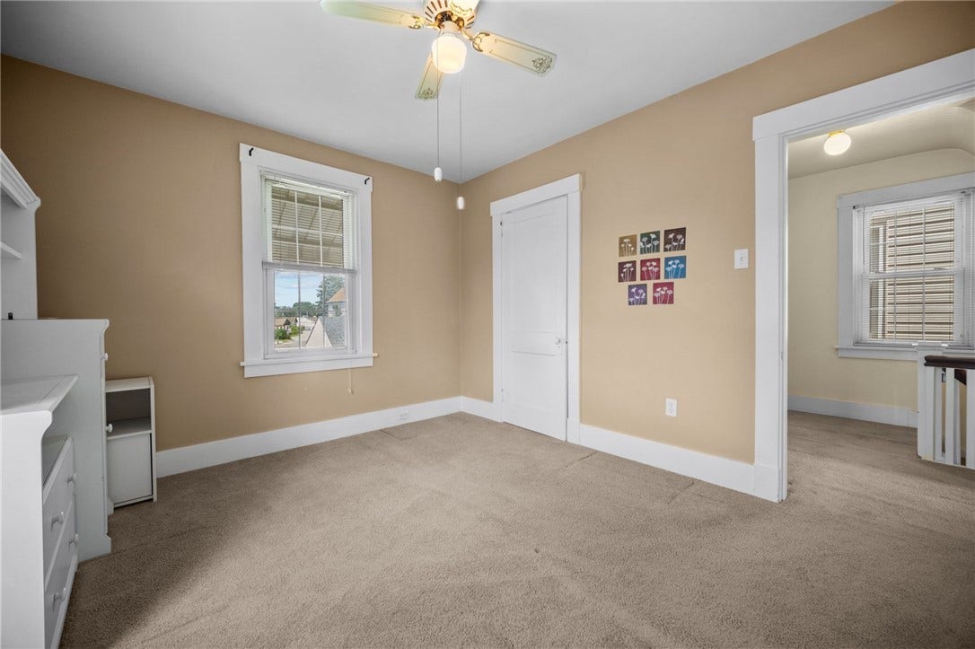 169 Allegheny Ave, Pittsburgh, PA 15202 BR2 with ceiling fan/light and closet