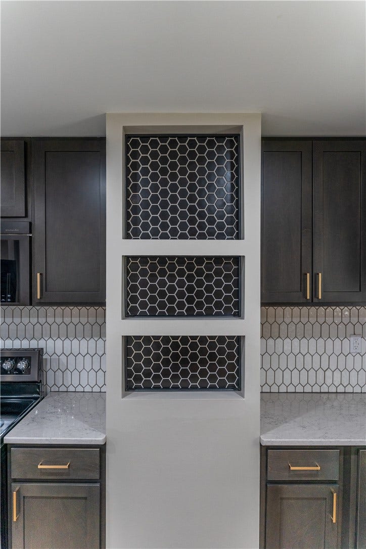 Built in bookshelf or spice rack
