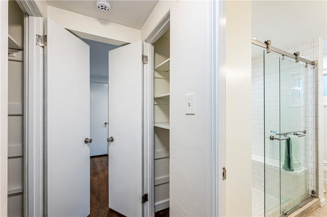 Not 1 but 2  hall linen closets by the main bathroom.