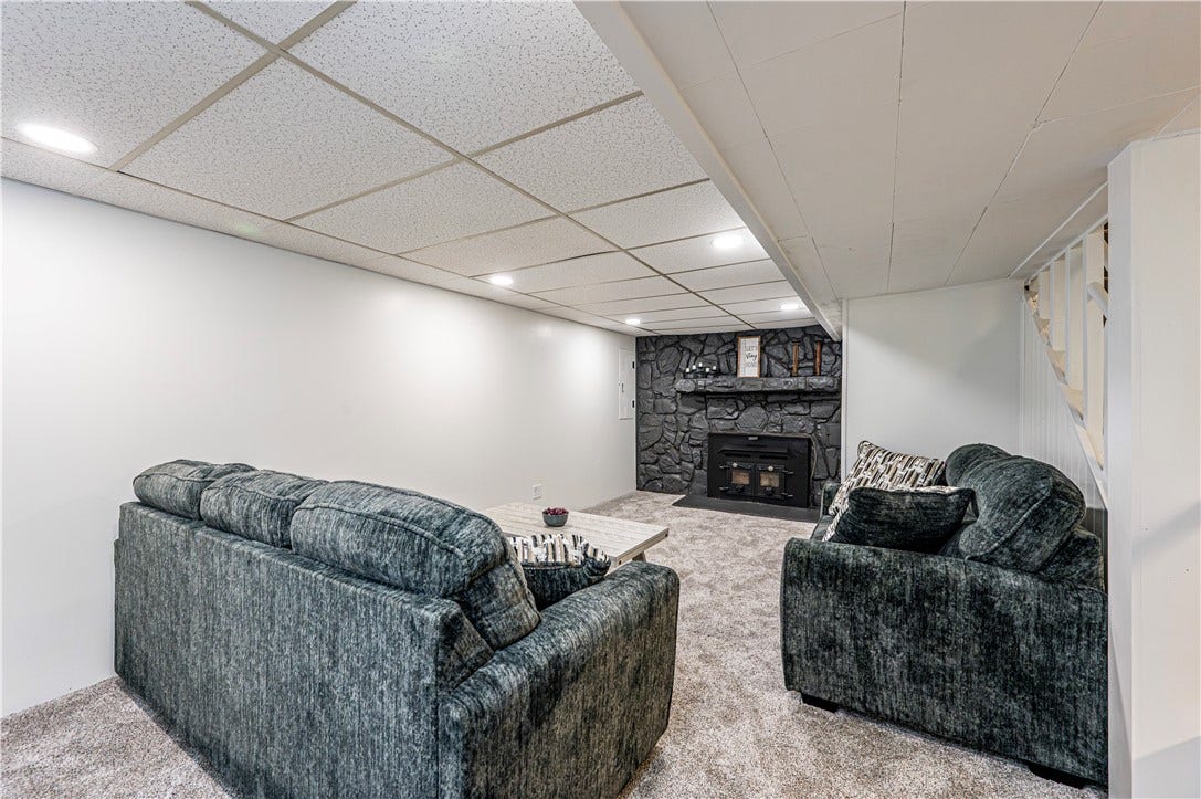 Another cozy nook area in the lower family room.