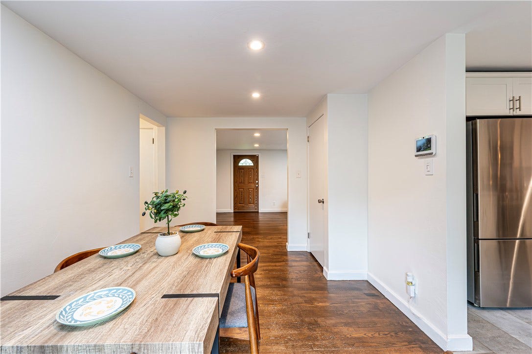 A view of the open floor plan.