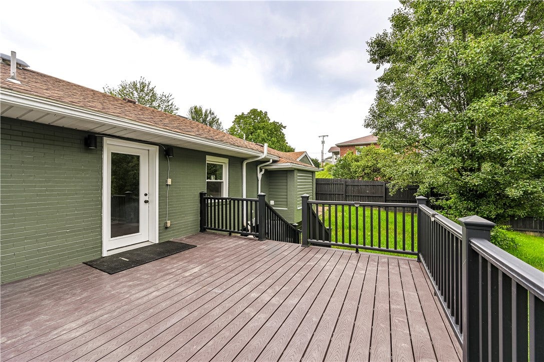 You'll enjoy entertaining on this 15X15 maintenance free deck!