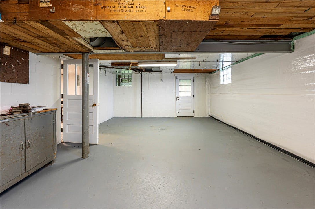 Plenty of room with this lower level walk out storage area.