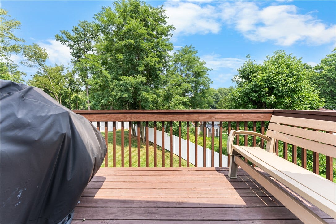 Enjoy grilling or sunning on this lovely deck.