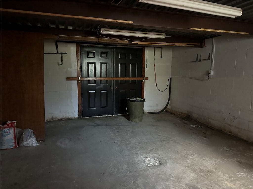 Basement level-additional garage/storage space