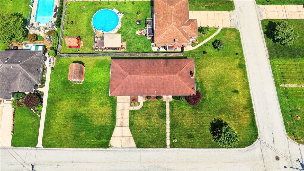 AERIAL VIEW OF HOUSE AND PROPERTY~