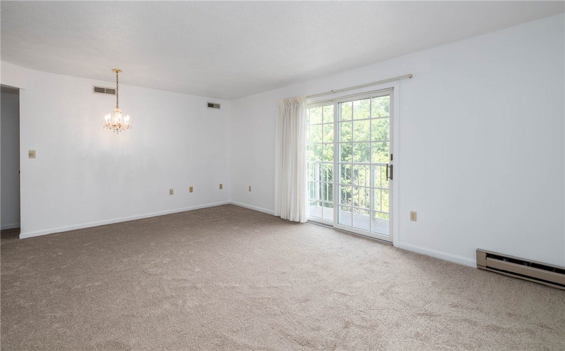 Freshly painted with new carpet.