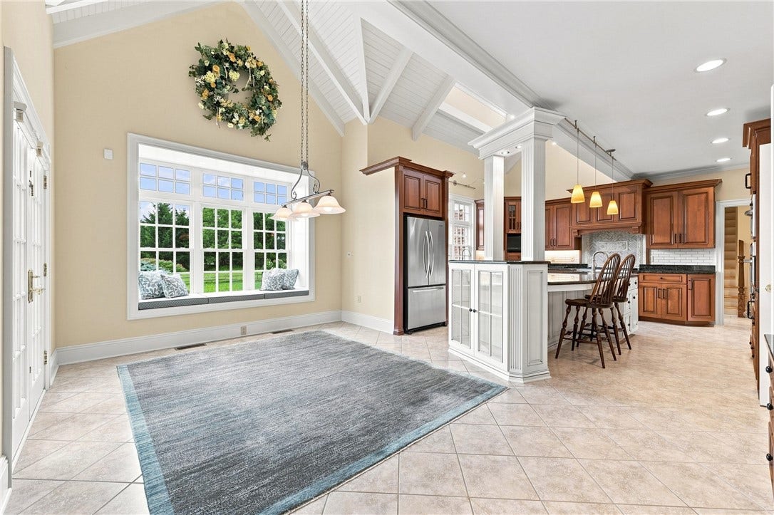 The large, well appointed, eat-in kitchen will quickly become the heart of your home.