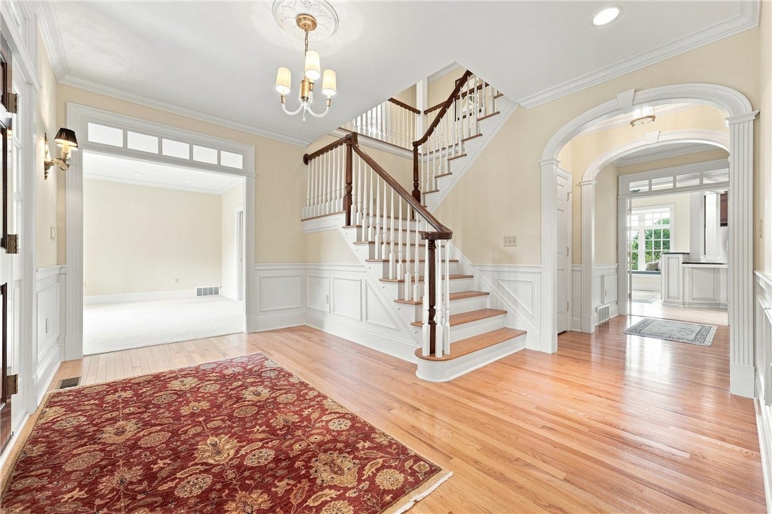 As you step in, you are immediately welcomed by the evident attention to detail and the beautiful real hardwood floors