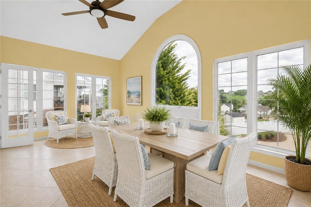 sun room virtually staged